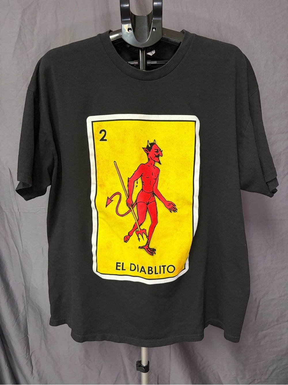 El Diablito Graphic Short Sleeve Tee — Black/Yellow